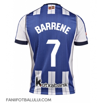 Real Sociedad Ander Barrenetxea #7 Tricou Fotbal Replică 2025-26 Barbati Acasa